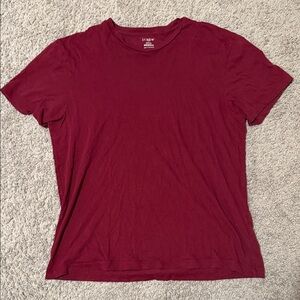 J. Crew Men's Deep Red Short Sleeve Tee